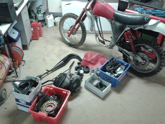 restauration tx 150 1978 évolution